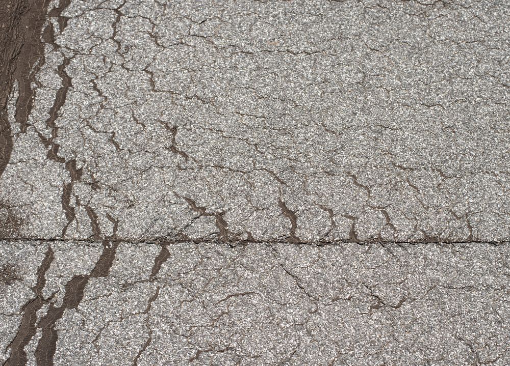 Losliggend dakleer op plat dak in Pernis